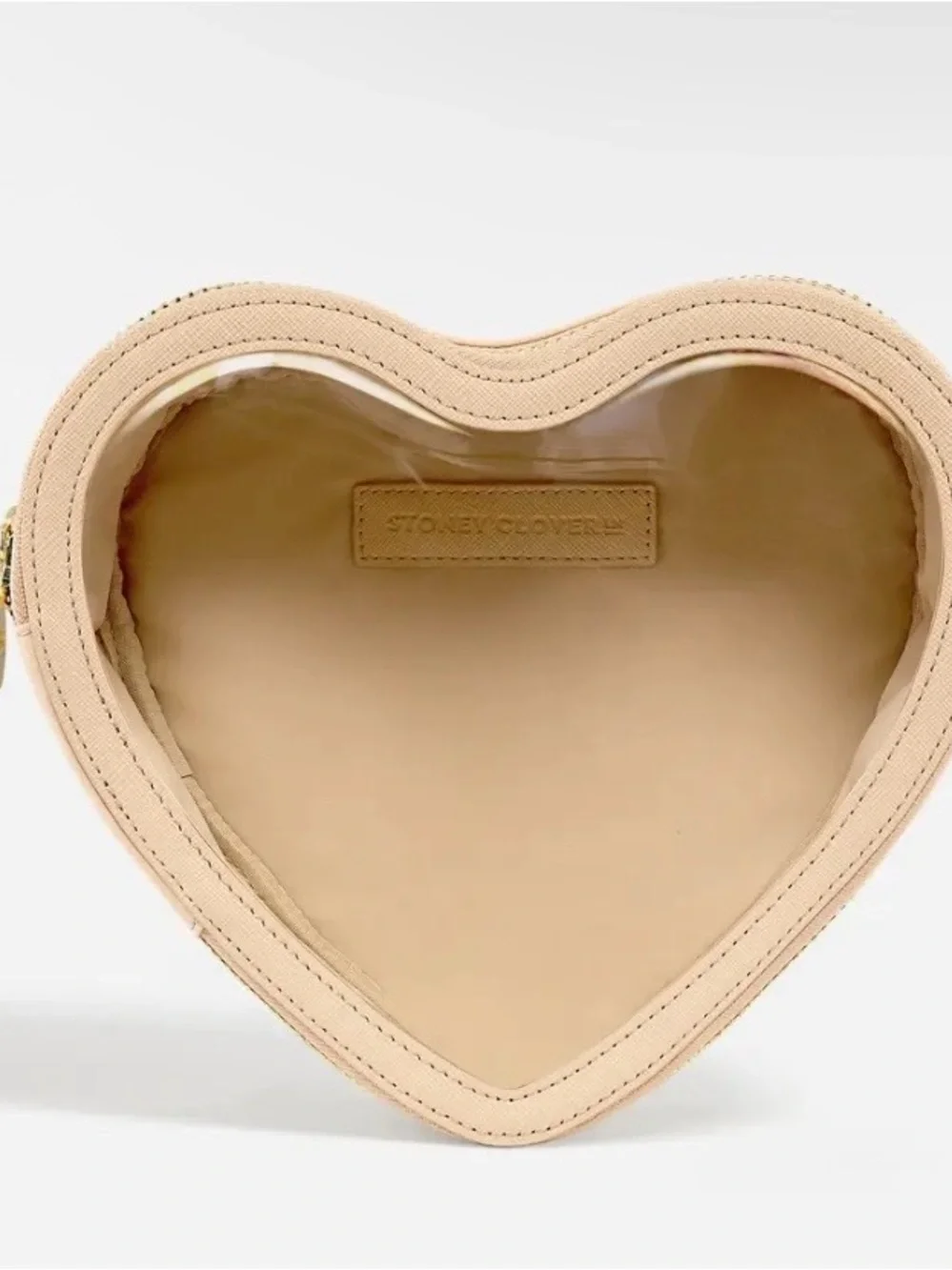 Stoney Clover Lane Open Heart Bag in Beige